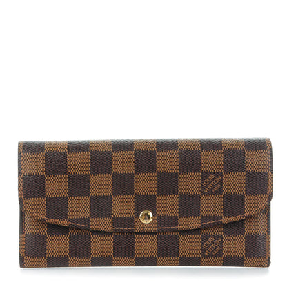 Louis Vuitton Damier Ebene Emilie Wallet 1 of 9