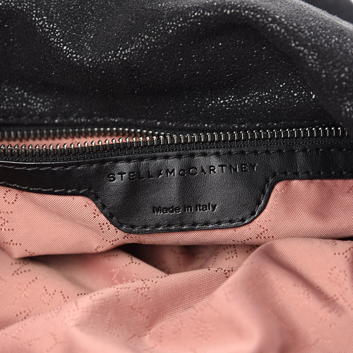 Shaggy Deer Falabella Fold Over Tote Black