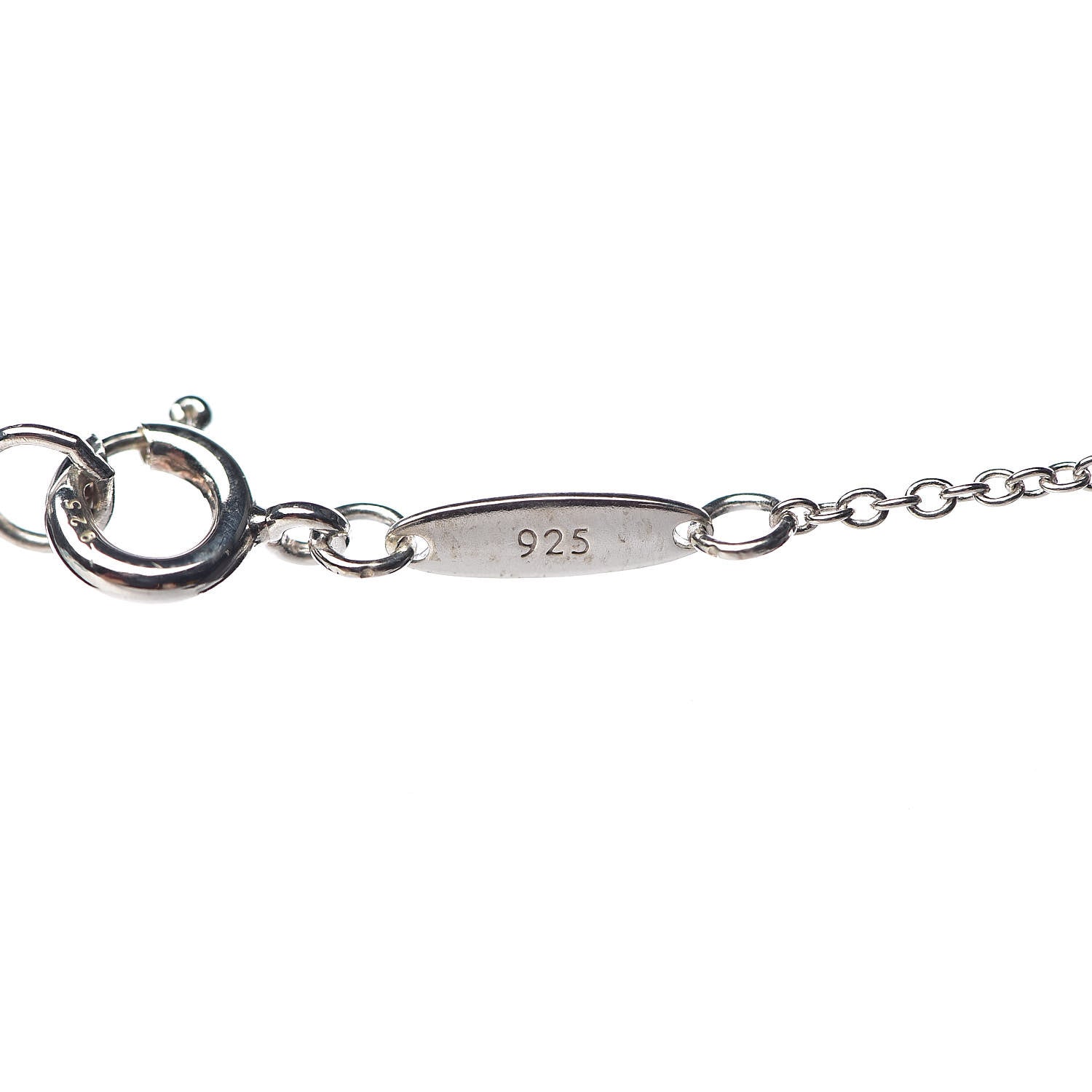 Tiffany Sterling Silver Elsa Peretti Letter "T" Pendant Necklace 8 of 9