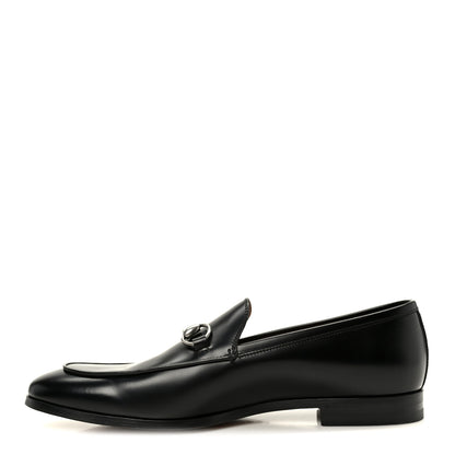 Gucci Betis Glamour Calfskin Mens Jordaan Loafers 9.5 Black 1 of 10