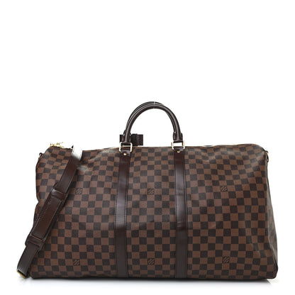 Louis Vuitton Damier Ebene Keepall Bandouliere 55 1 of 11
