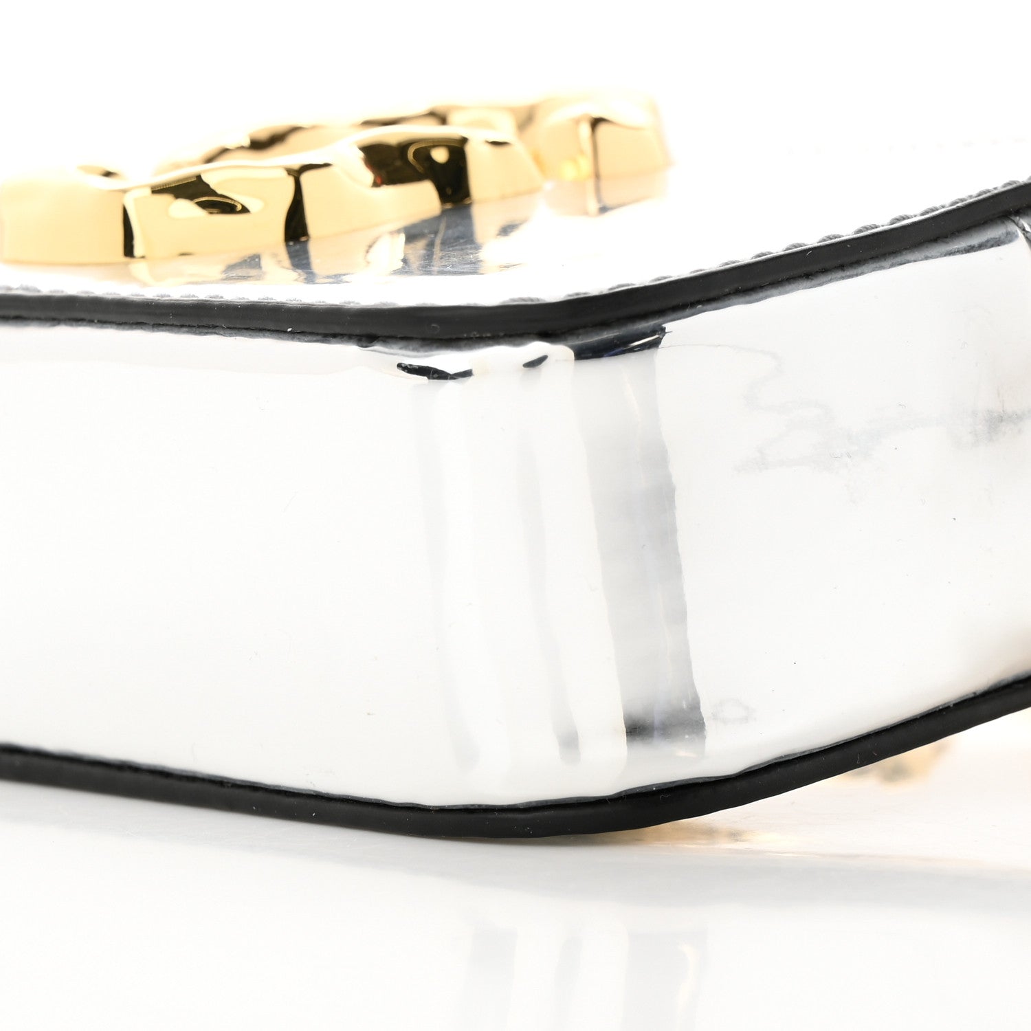 Marc Jacobs Metallic Calfskin Snapshot Camera Bag Silver 10 of 10