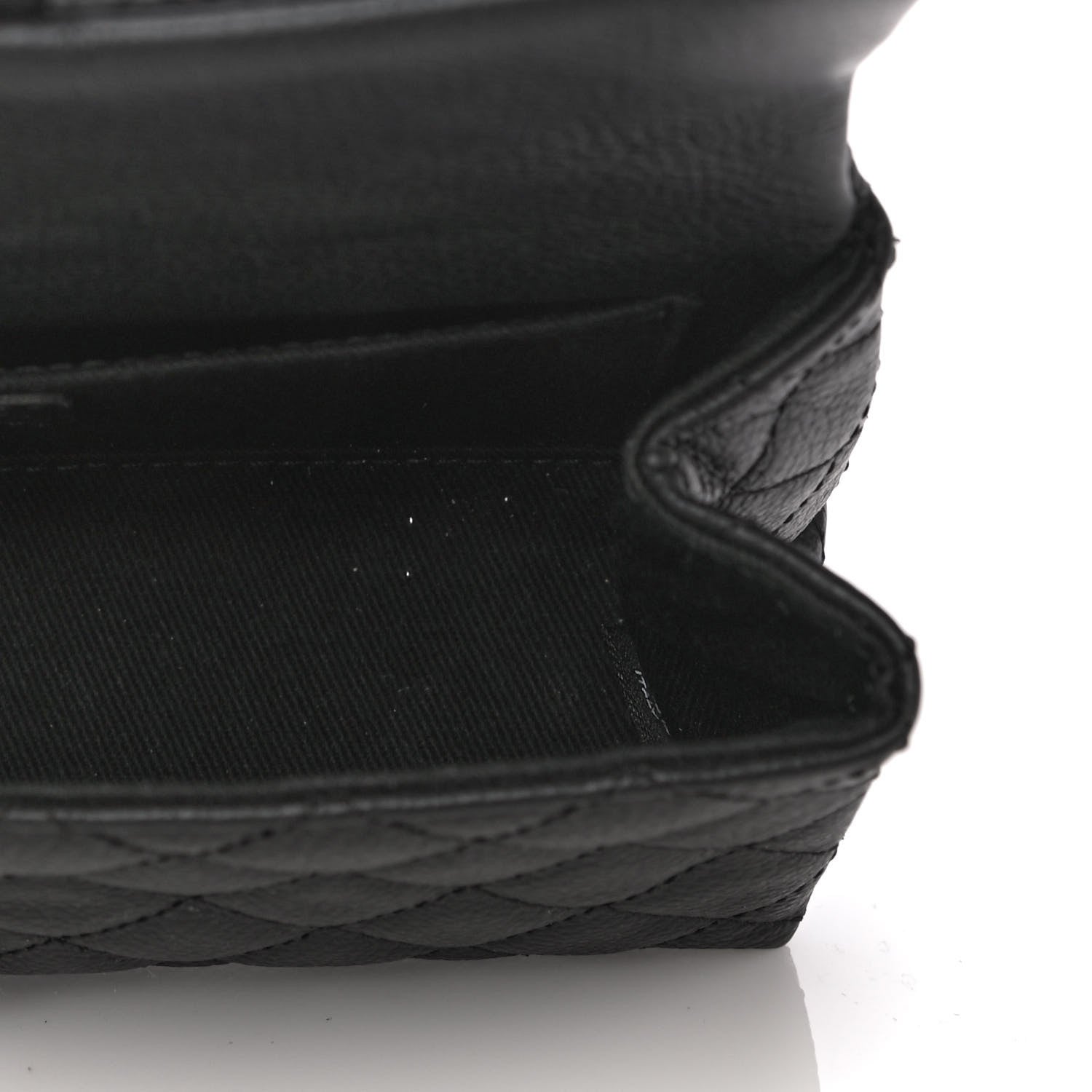 Chanel Grained Calfskin Quilted 2.55 Reissue Flap Belt Bag Clutch Black 6 of 8