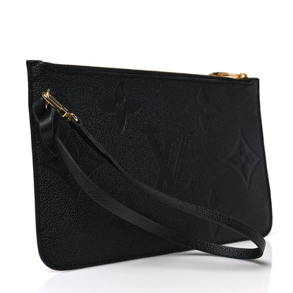 Louis Vuitton Empreinte Monogram Giant Neverfull MM Pochette Black 3 of 5