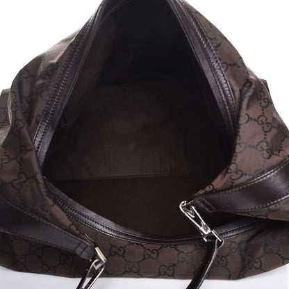 Gucci Nylon Monogram Extra Large Hobo Dark Brown 5 of 7