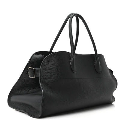 The Row Matte Grained Calfskin EW Margaux Black 2 of 8