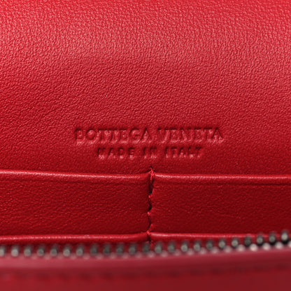 Bottega Veneta Nappa Intrecciato Chain Wallet China Red 6 of 10