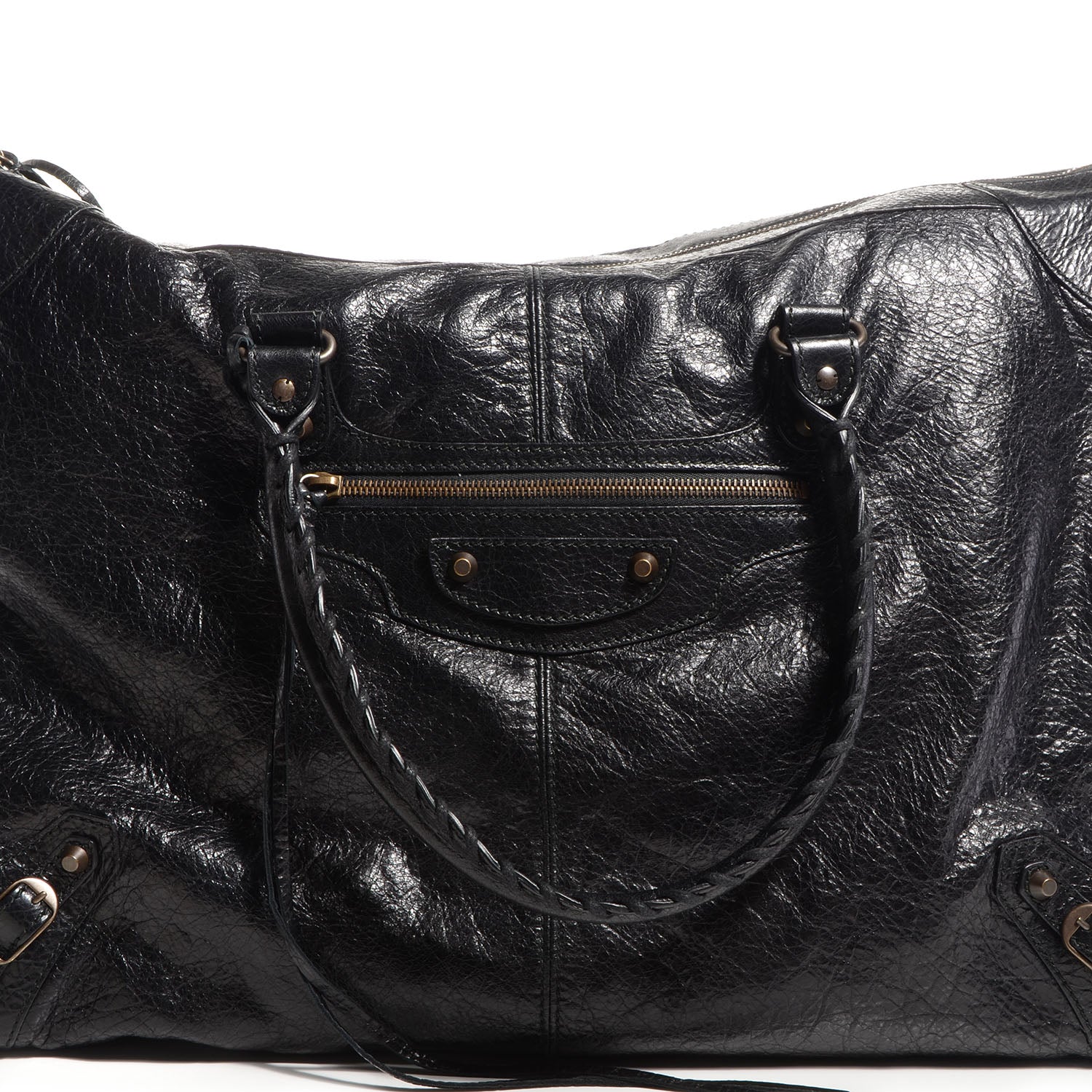 Balenciaga Agneau Weekender Black 9 of 10