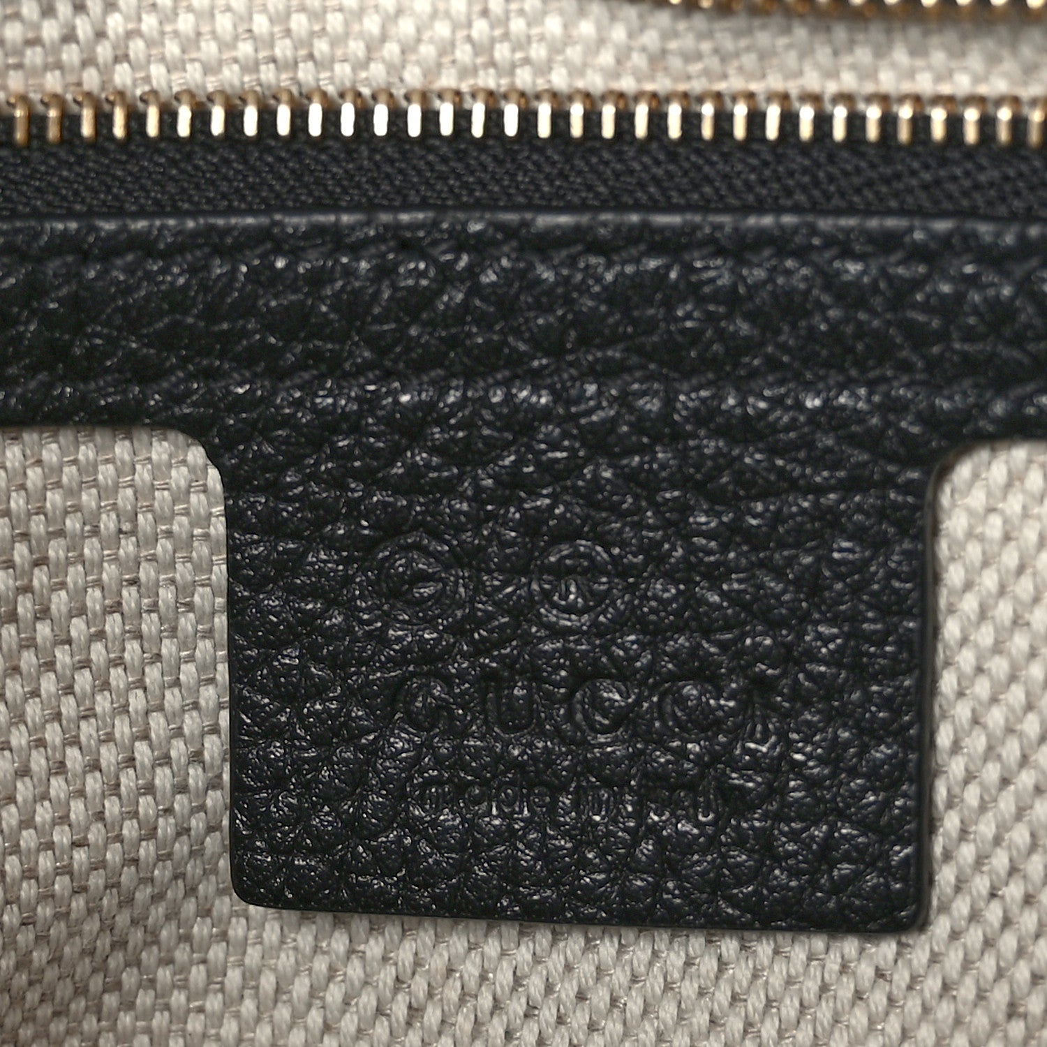 Gucci Pebbled Calfskin Medium Soho Flap Crossbody Black 2 of 9
