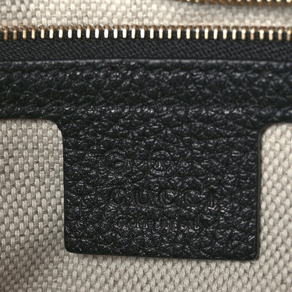Gucci Pebbled Calfskin Medium Soho Flap Crossbody Black 2 of 9