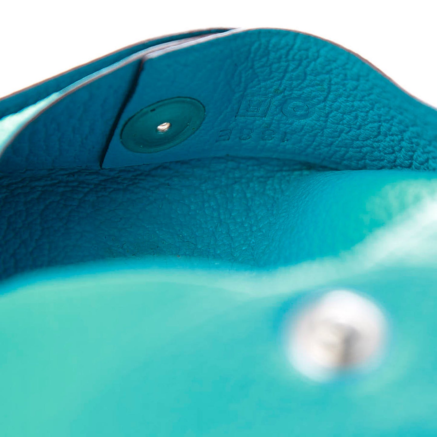 Chevre Mysore Bastia Coin Purse Turquoise