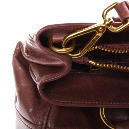 Prada Vitello Shine Top Handle Bag Antico 12 of 14