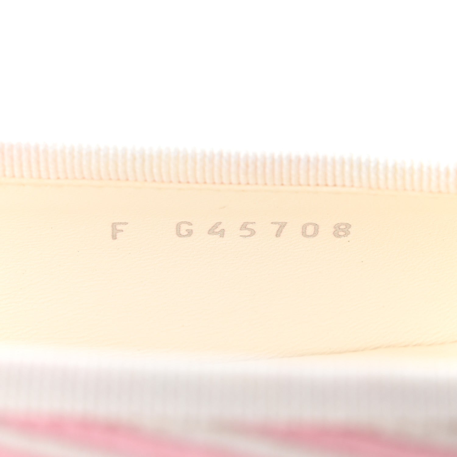 Chanel Fabric Grosgrain Cap Toe CC Flats 37.5 White Light Pink Black 9 of 10