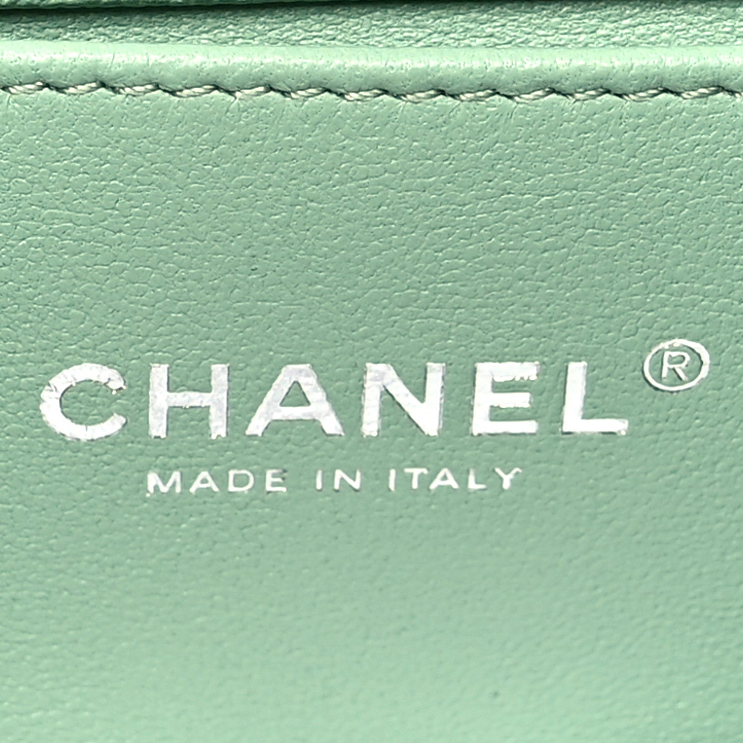 Chanel Caviar Quilted Medium Boy Flap Light Green 6 of 10