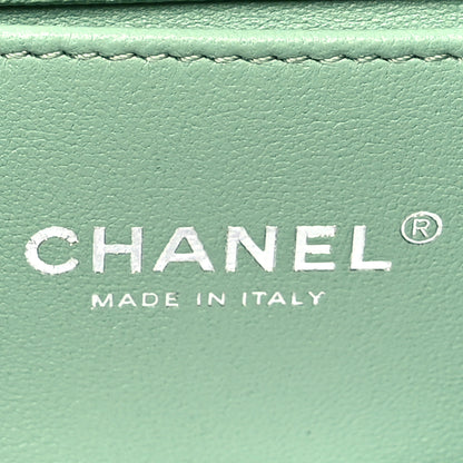 Chanel Caviar Quilted Medium Boy Flap Light Green 6 of 10