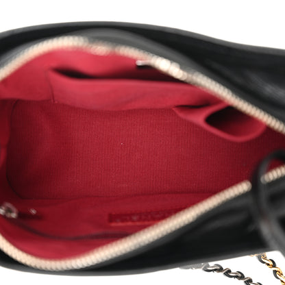 Chanel Aged Calfskin Quilted Small Gabrielle Hobo Black 5 of 11