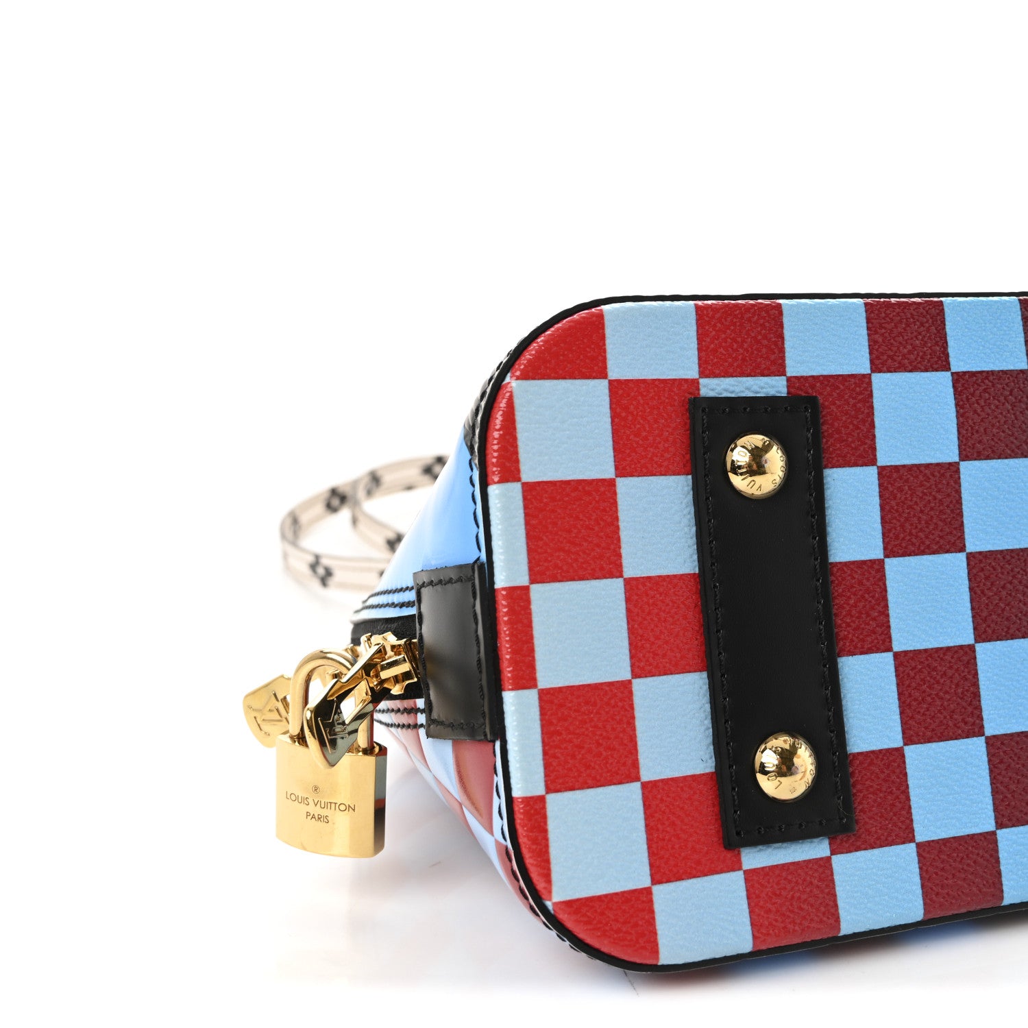 Louis Vuitton Epi Damier Race Alma BB Blue Vert 7 of 8