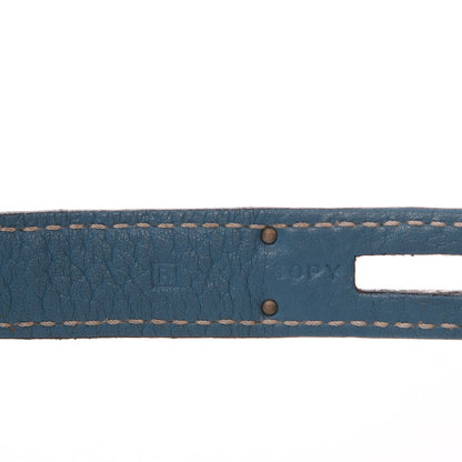 Hermes Taurillon Clemence Jypsiere Gypsy 28 Blue Jean 7 of 8