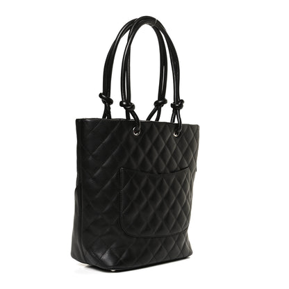 Chanel Calfskin Quilted Medium Cambon Tote Black 3 of 10