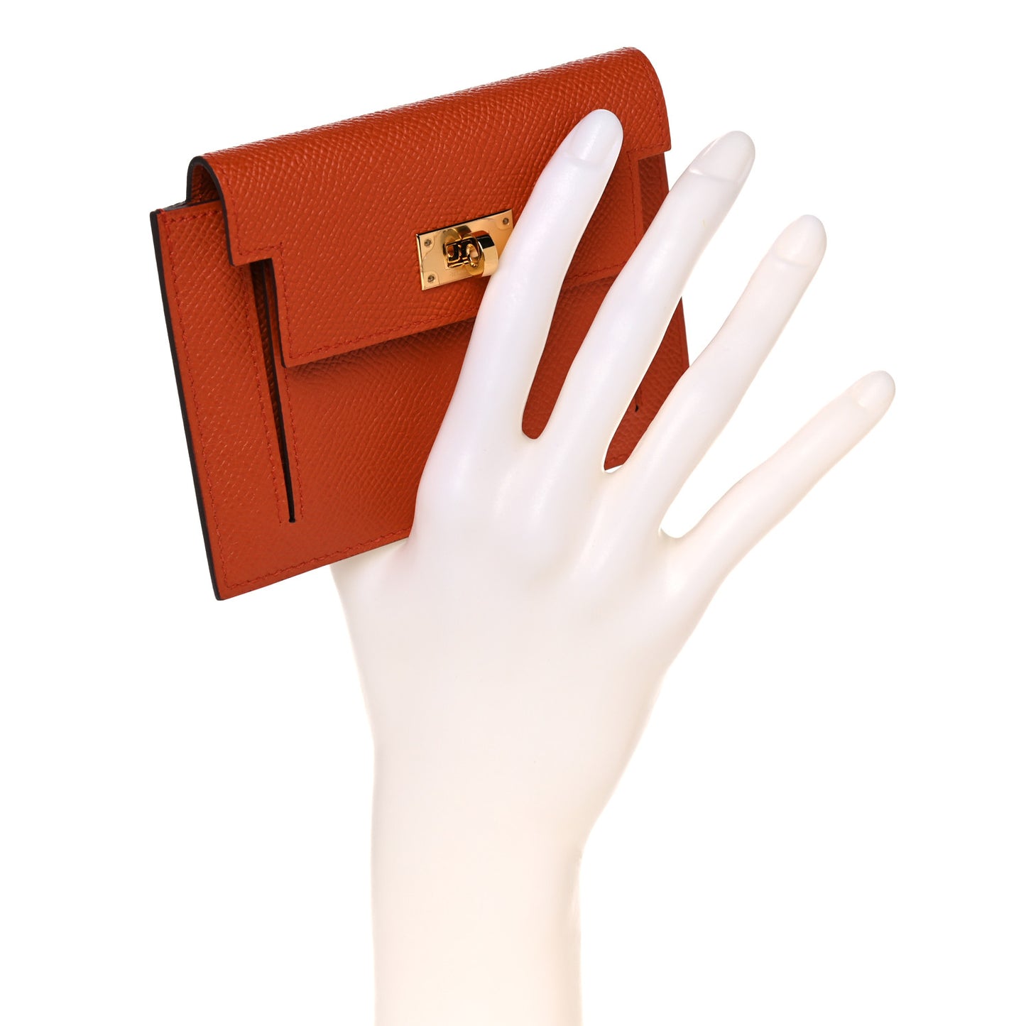 Epsom Kelly Pocket Compact Wallet Terre Battue