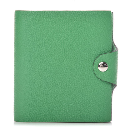 Hermes Taurillon Clemence Ulysse Mini Notebook Bambou 1 of 8