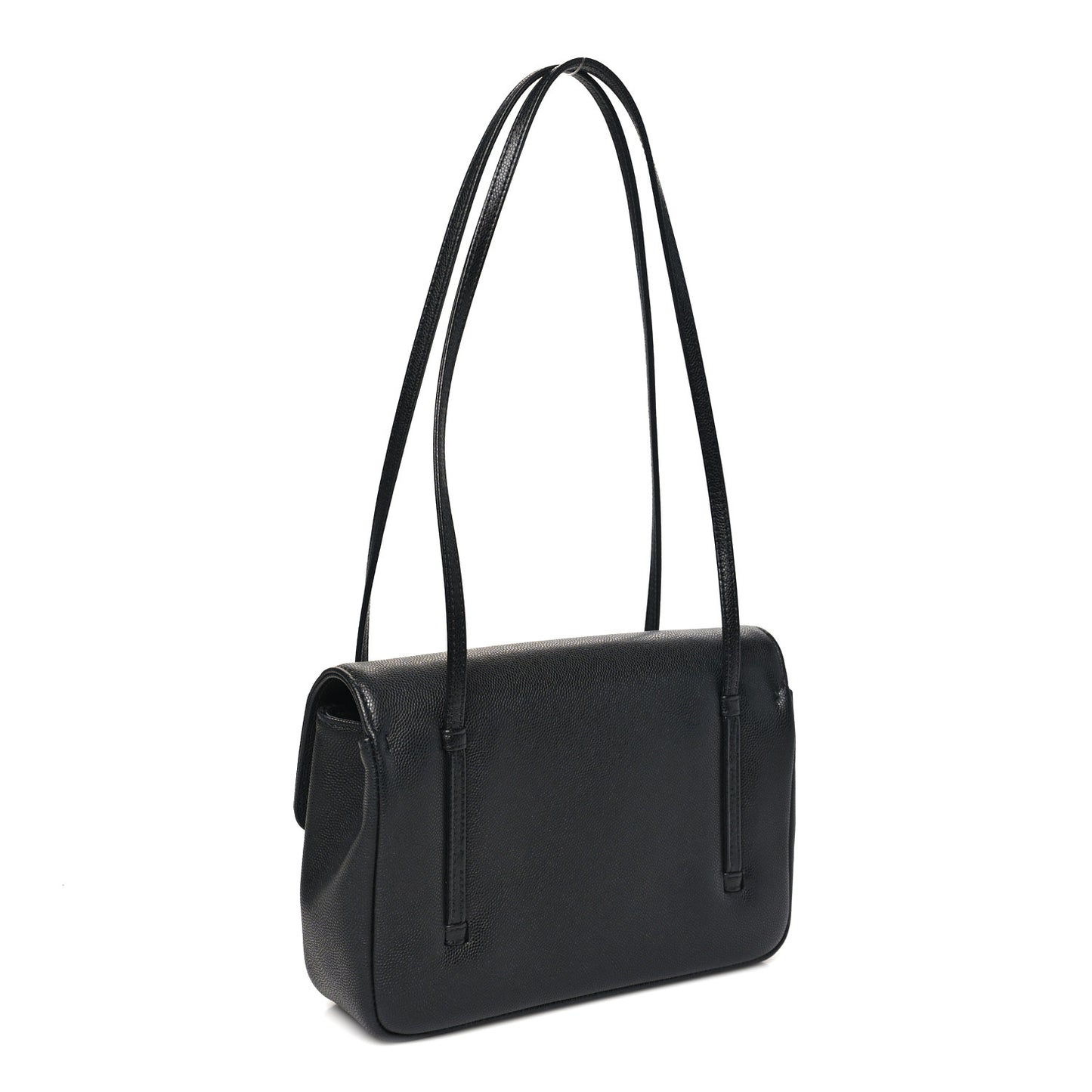 Shiny Caviar Preppy Coco Small Flap Black