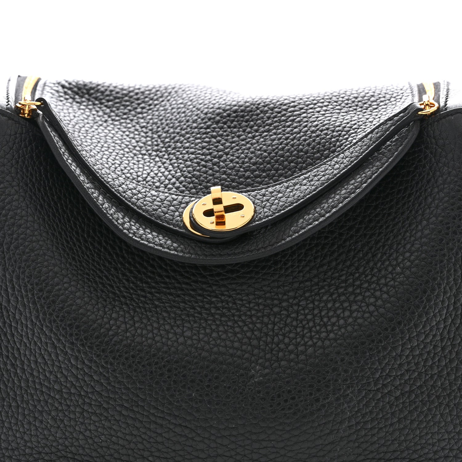 Hermes Taurillon Clemence Lindy 26 Black 8 of 13