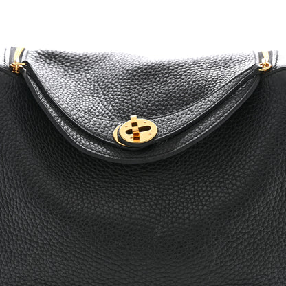 Hermes Taurillon Clemence Lindy 26 Black 8 of 13