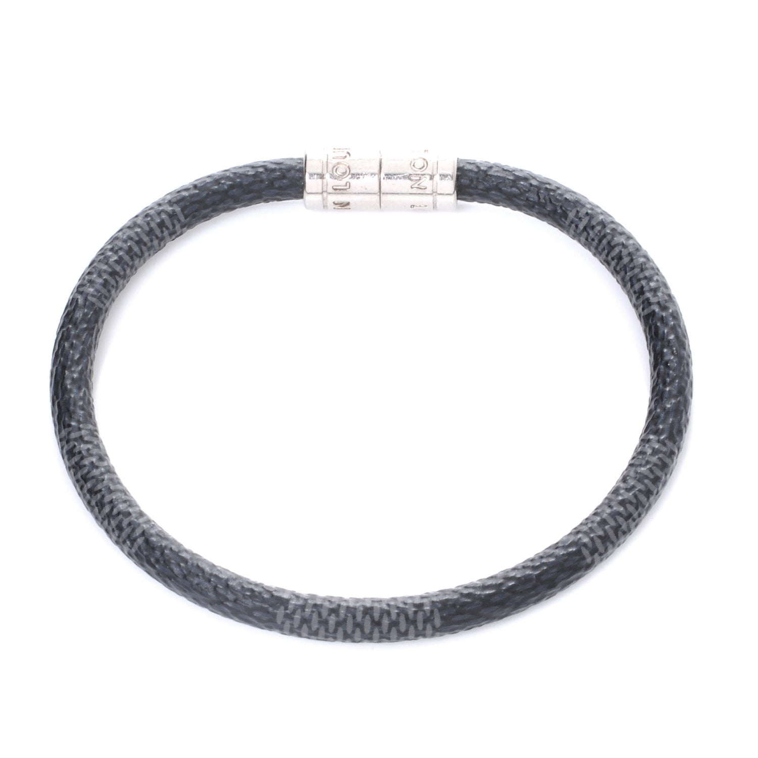 Louis Vuitton Damier Graphite Keep It Bracelet 19 5 of 6