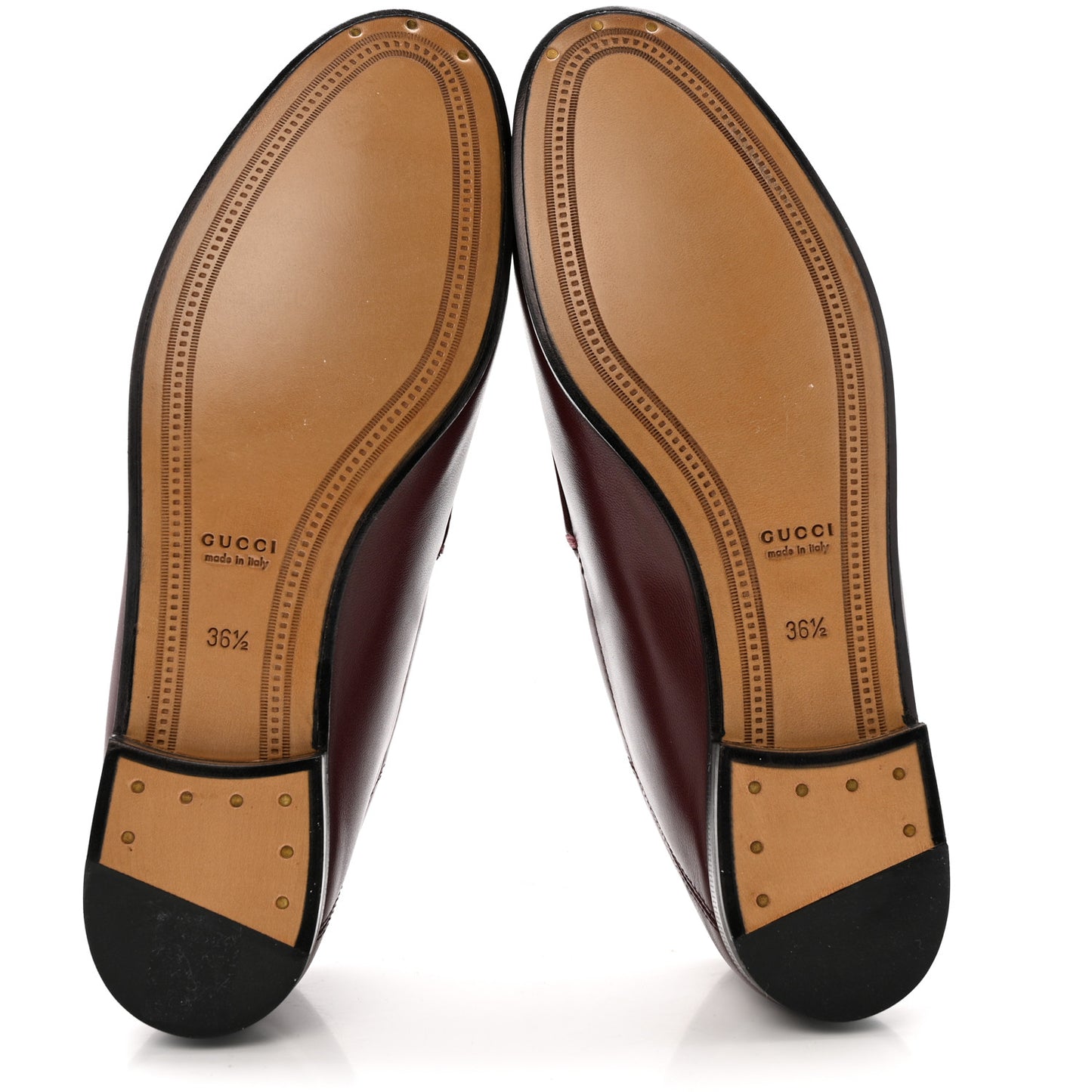 Lambskin Womens Brixton Horsebit Loafers 36.5 Vintage Bordeaux