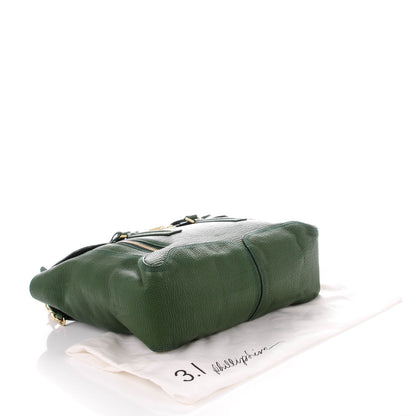 3.1 Phillip Lim 3.1 Textured Calfskin Large Pashli Satchel Jade 4 of 9