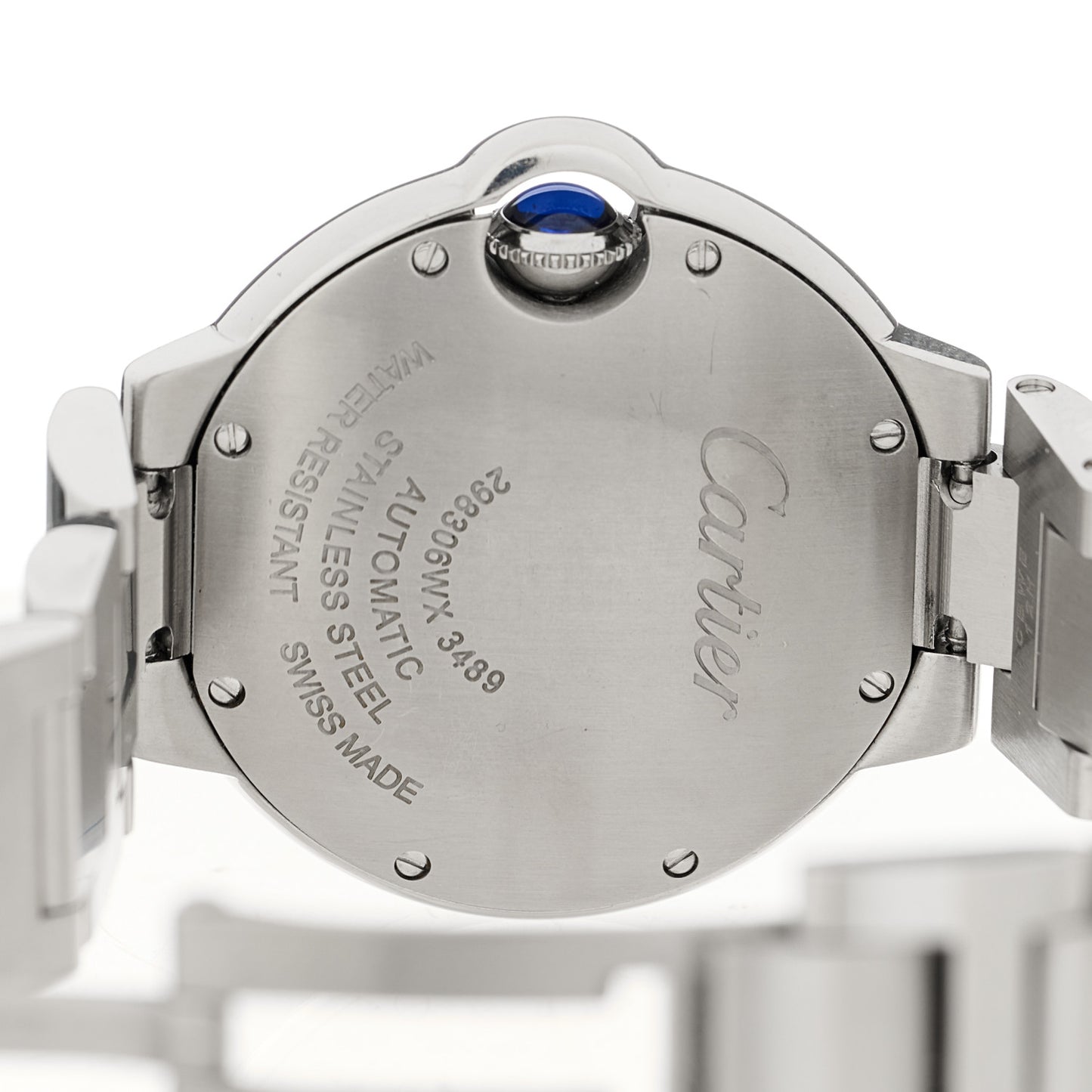 Stainless Steel 33mm Ballon Bleu De Cartier Automatic Watch Pink
