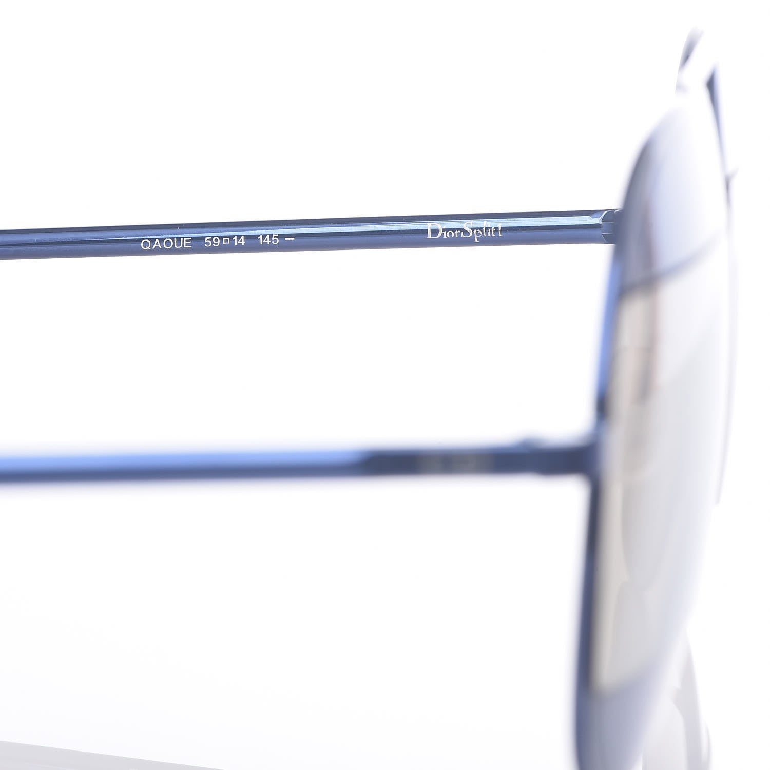 Christian Dior Split 1 Aviator Sunglasses Blue Silver 5 of 7
