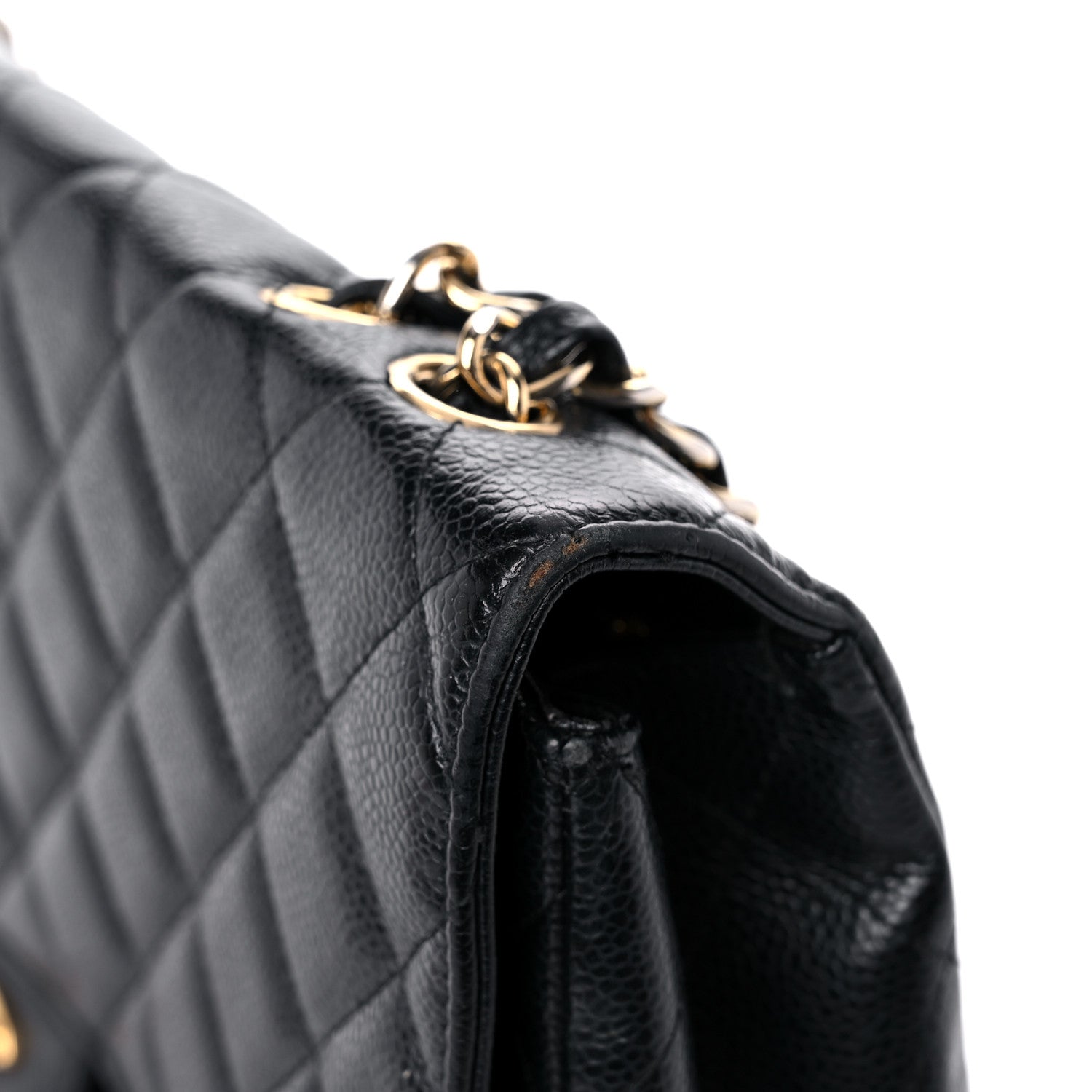 Chanel Caviar Quilted Jumbo Single Flap Black 22 of 23