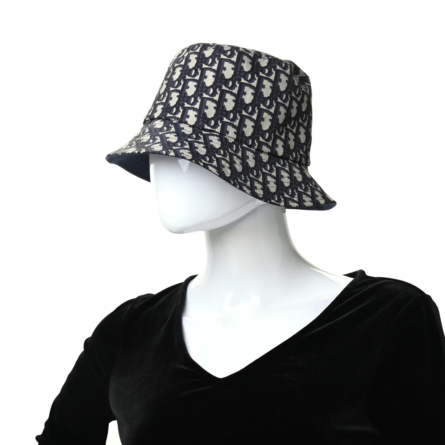 Oblique Reversible Teddy-D Brim Bucket Hat 57 Blue