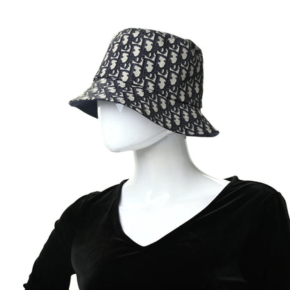 Christian Dior Oblique Reversible Teddy-D Brim Bucket Hat 57 Blue 2 of 8
