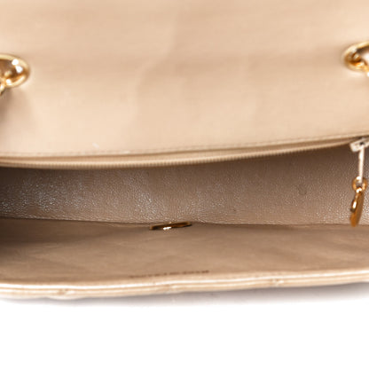 Chanel Lambskin Quilted Small Single Flap Beige 5 of 12