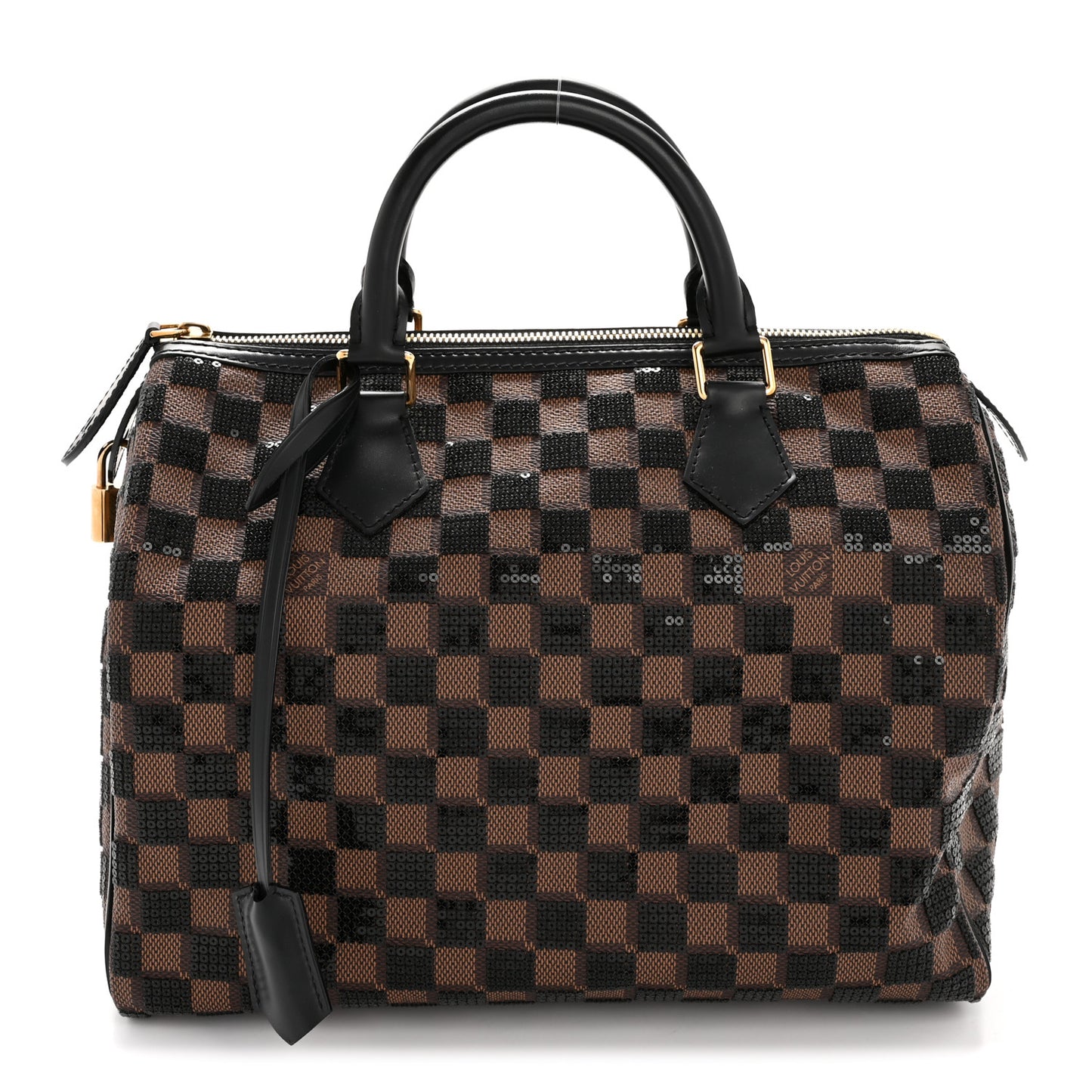 Damier Paillettes Speedy 30 Black