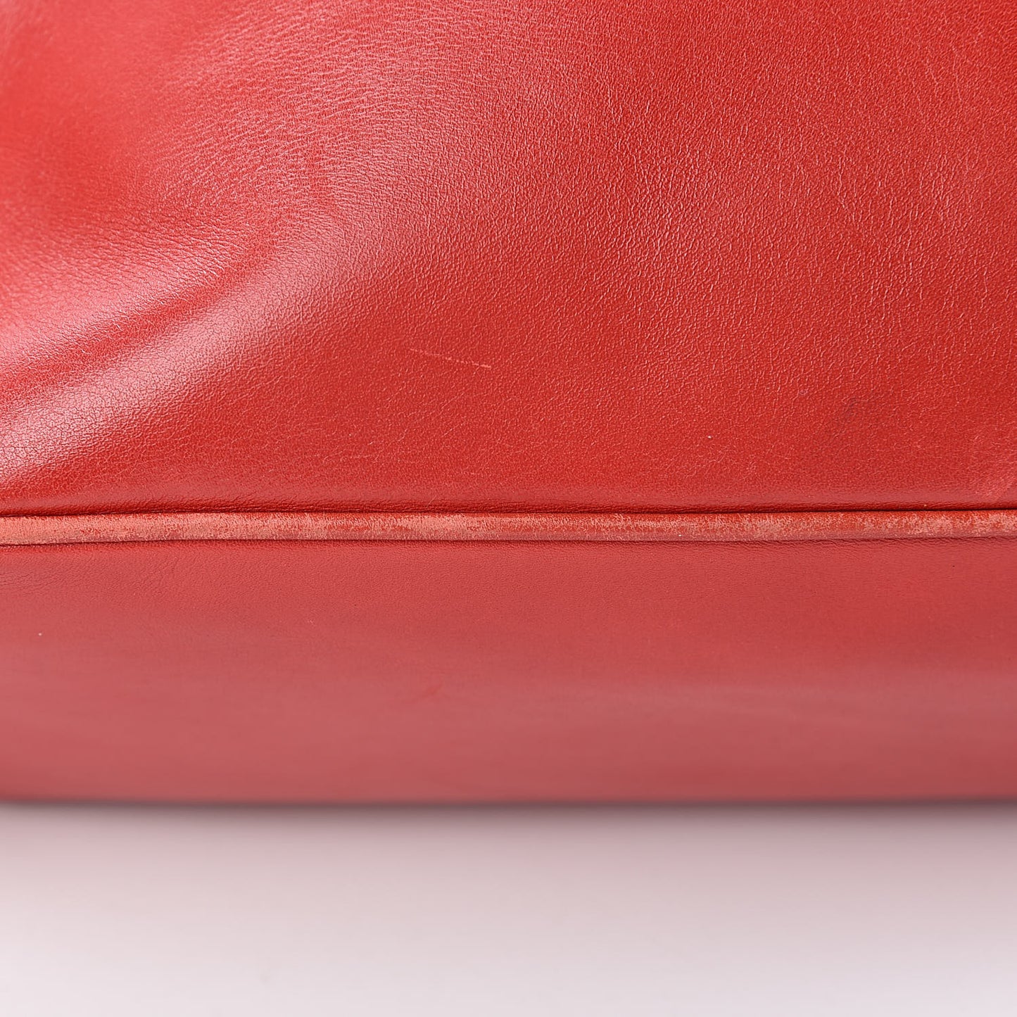 Calfskin Tote Red