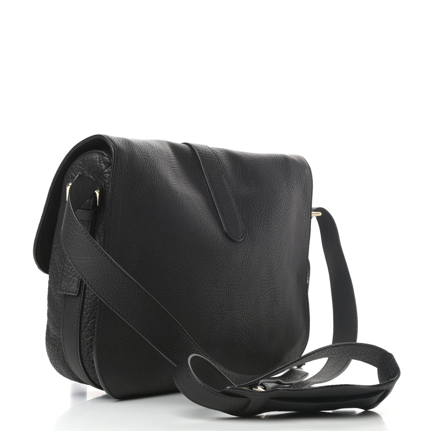 Grained Calfskin S Tube Black