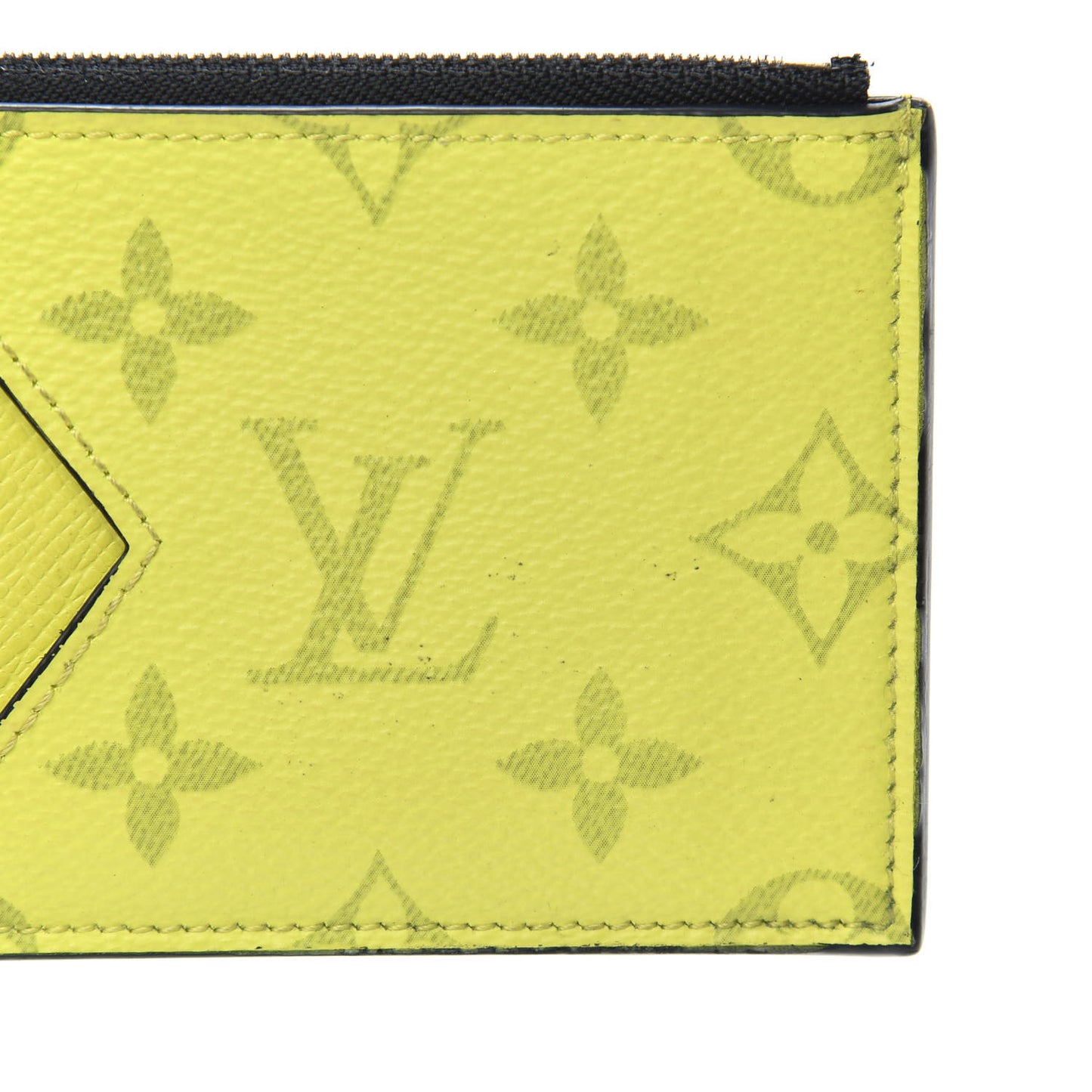 Monogram Taiga Coin Card Holder Yellow