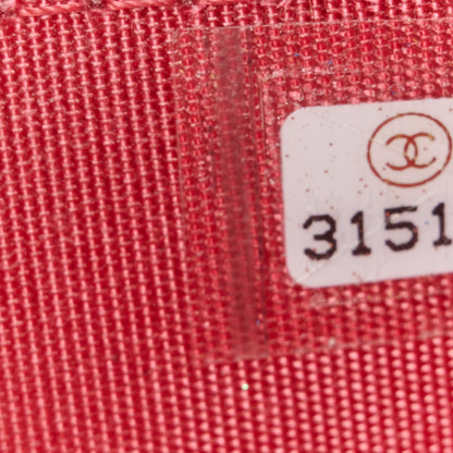 Chanel Lambskin Quilted Small Top Handle Vanity Case With Chain Dark Pink 7 of 11