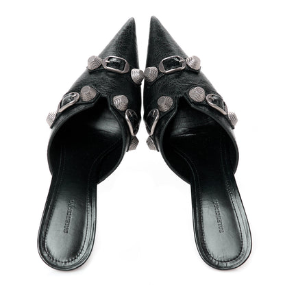Balenciaga Agneau Arena Cagole 70mm Mules 36 Black 2 of 10