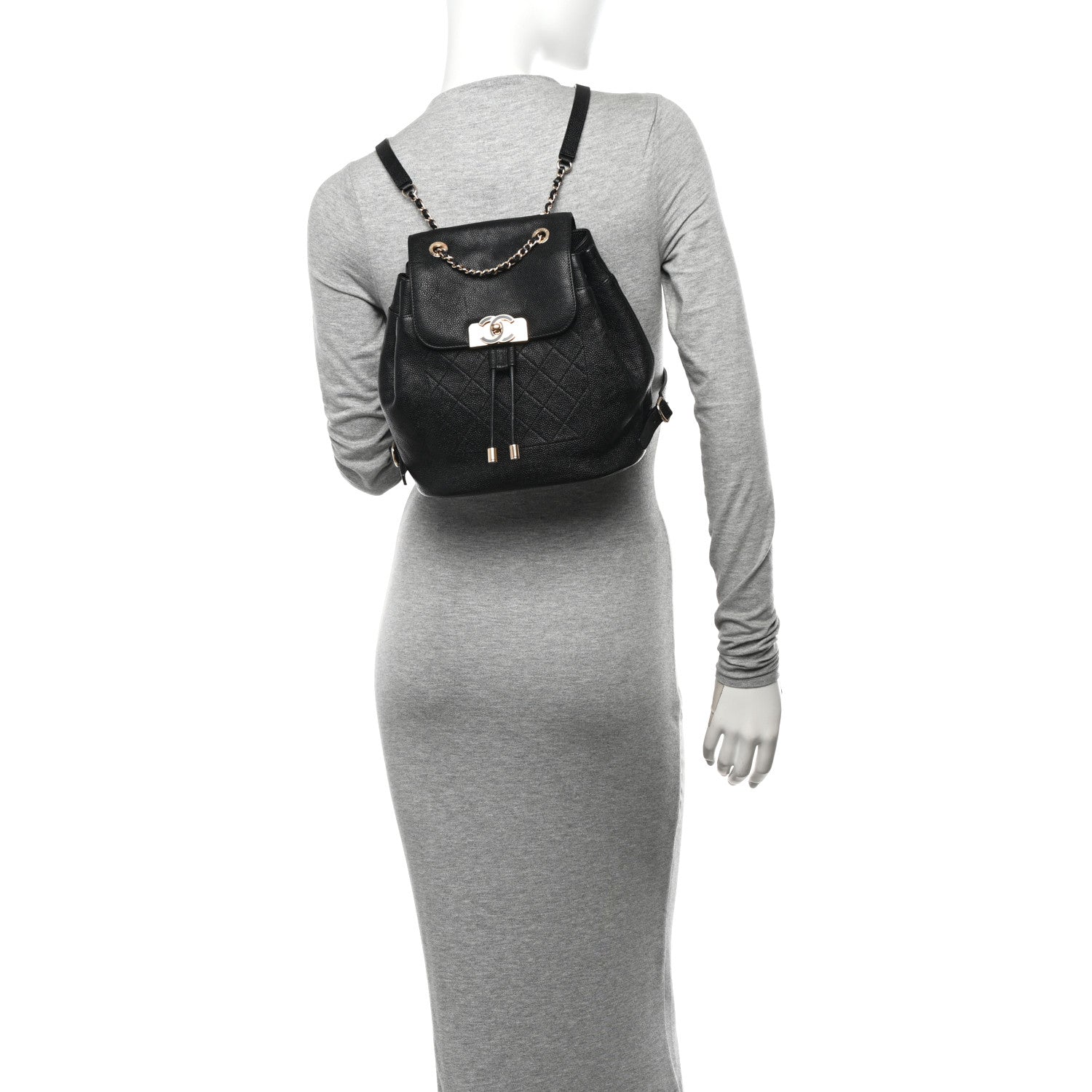 Chanel Caviar Quilted Backpack Black 2 of 12