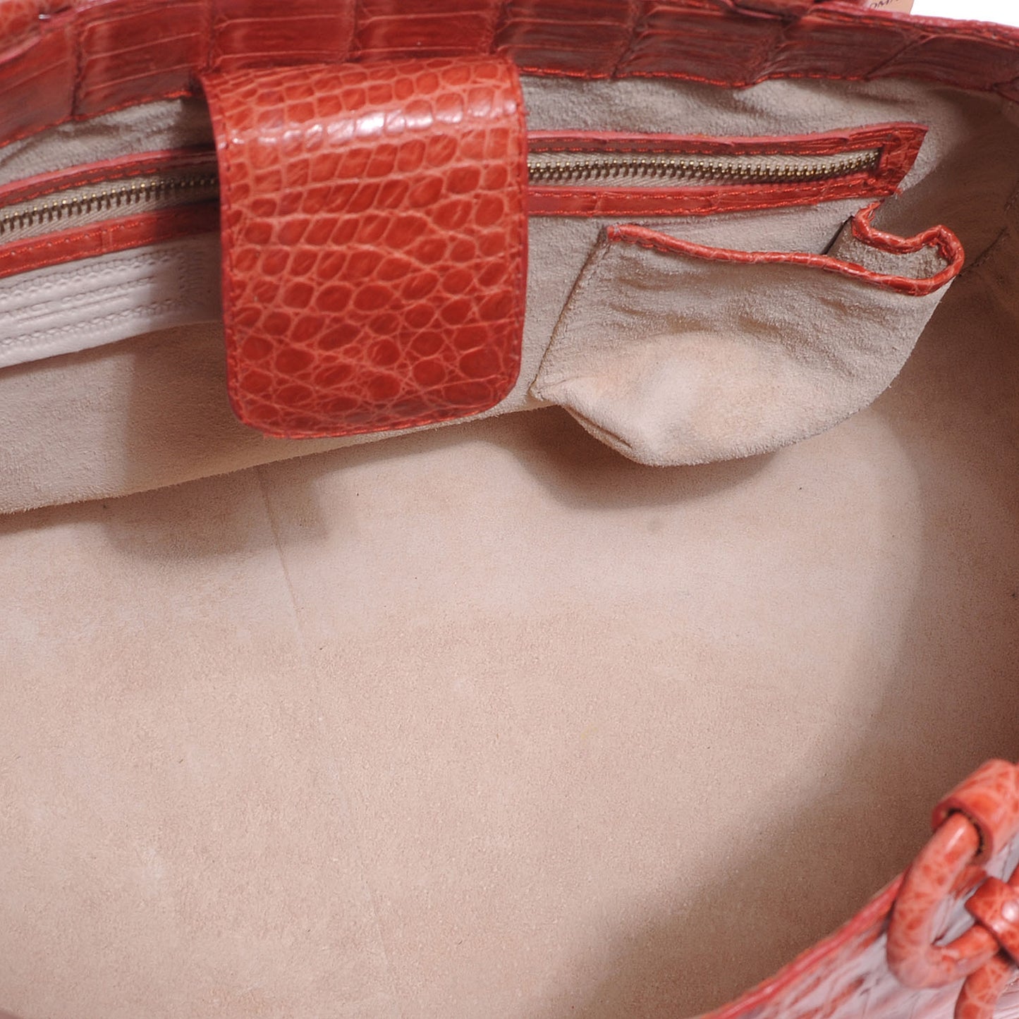 Crocodile Handbag Orange