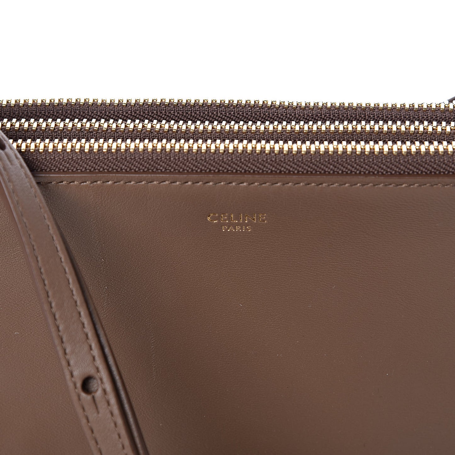 Lambskin Large Trio Crossbody Bag Camel