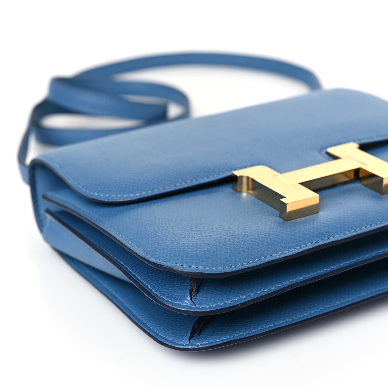 Hermes Epsom Constance 18 Bleu Azur 8 of 9