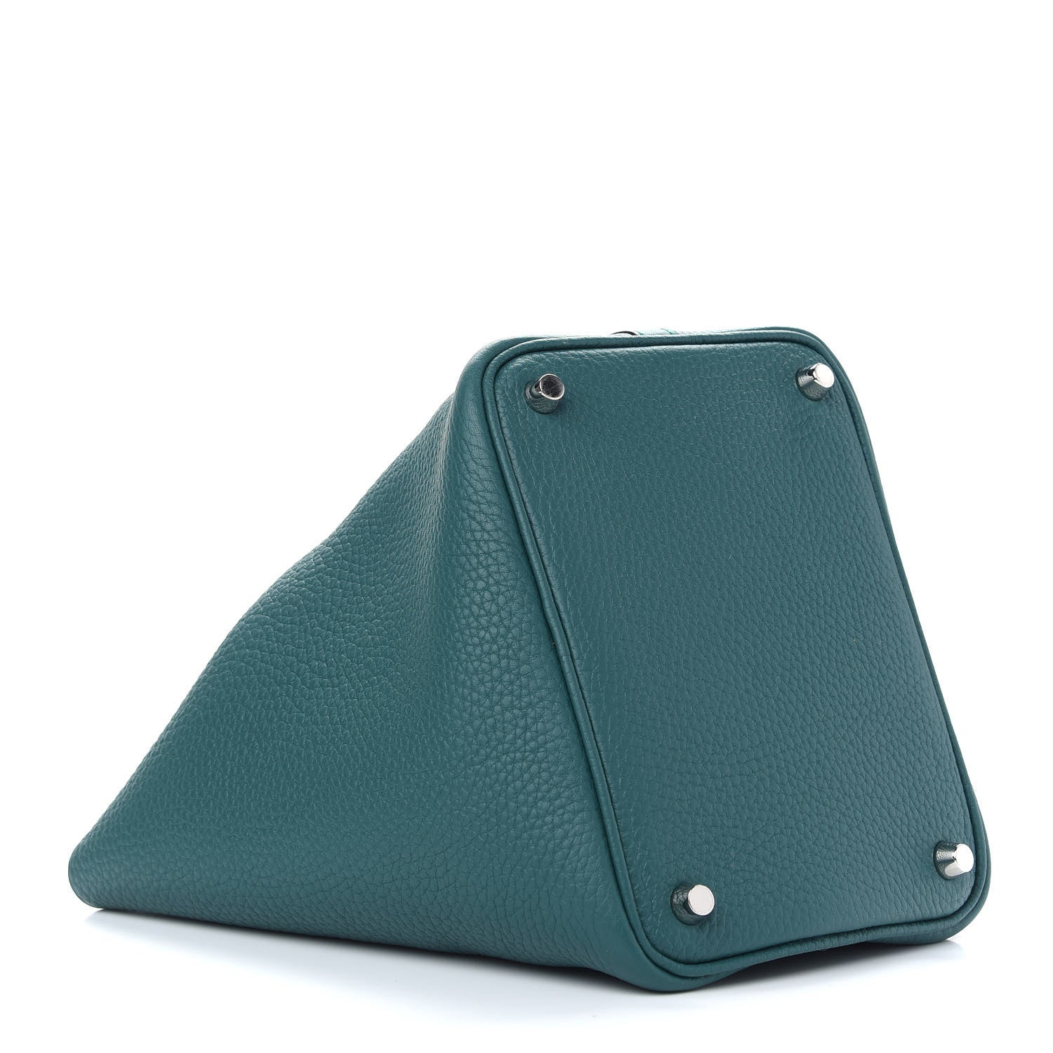 Hermes Taurillon Clemence Picotin Lock 18 PM Vert Cypress 3 of 9