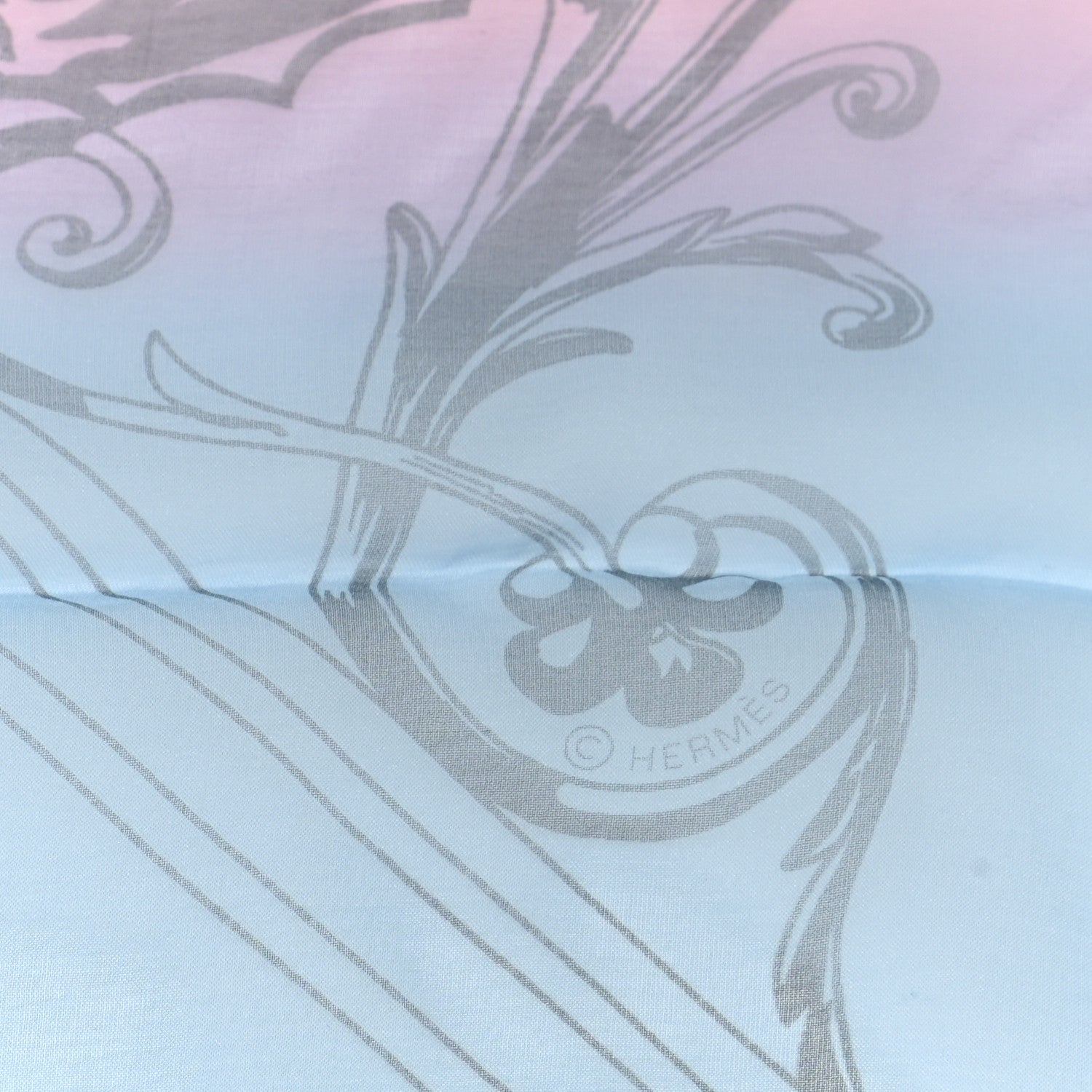 Hermes Silk Astrologie Sunrise Muslin Scarf 140 Rose Ciel Vert 4 of 5