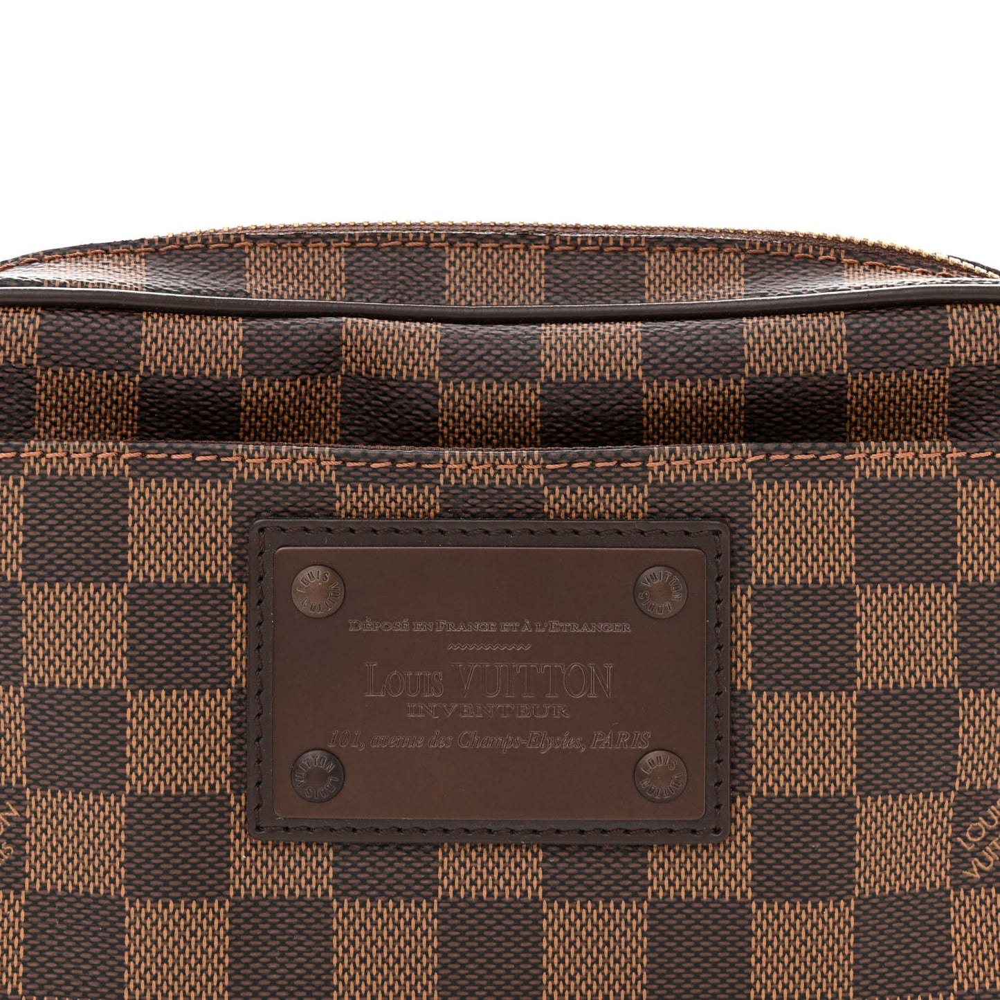 LOUIS VUITTON Damier Ebene Brooklyn Bum Bag